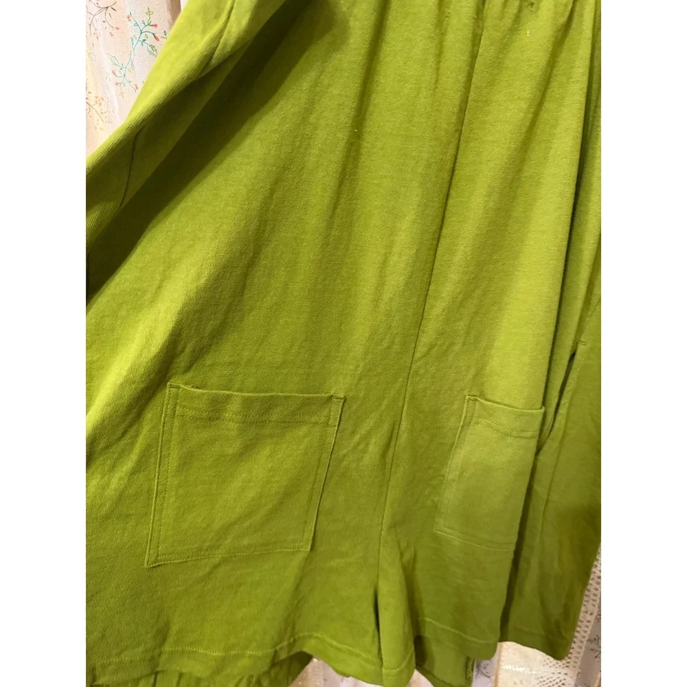 Free People FP Beach Cardamom Seed Romper Olive Green Pockets Small